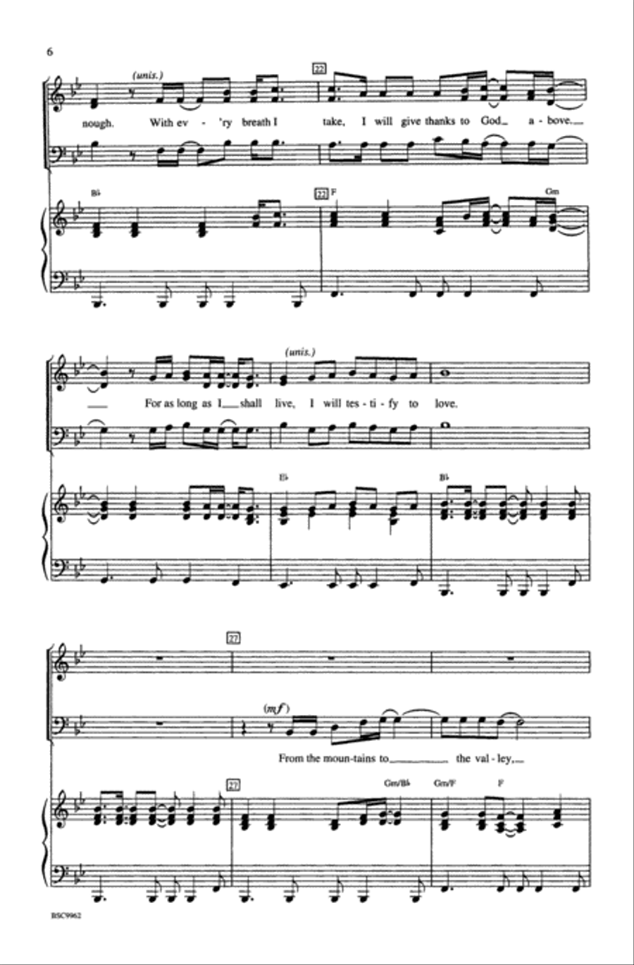 Testify to Love 3-Part scores gallery preview page 6