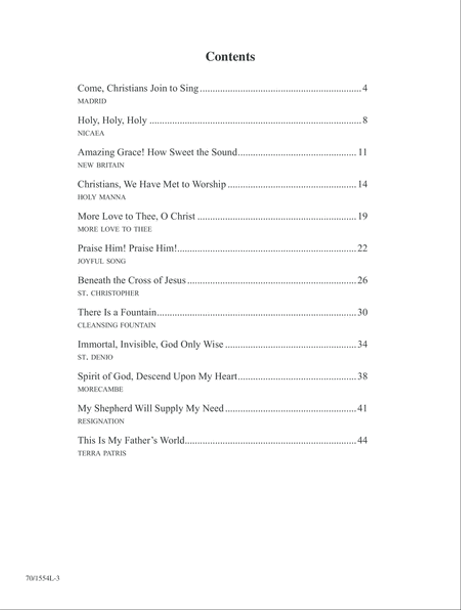 Mark Hayes: Hymns for the Intermediate Pianist