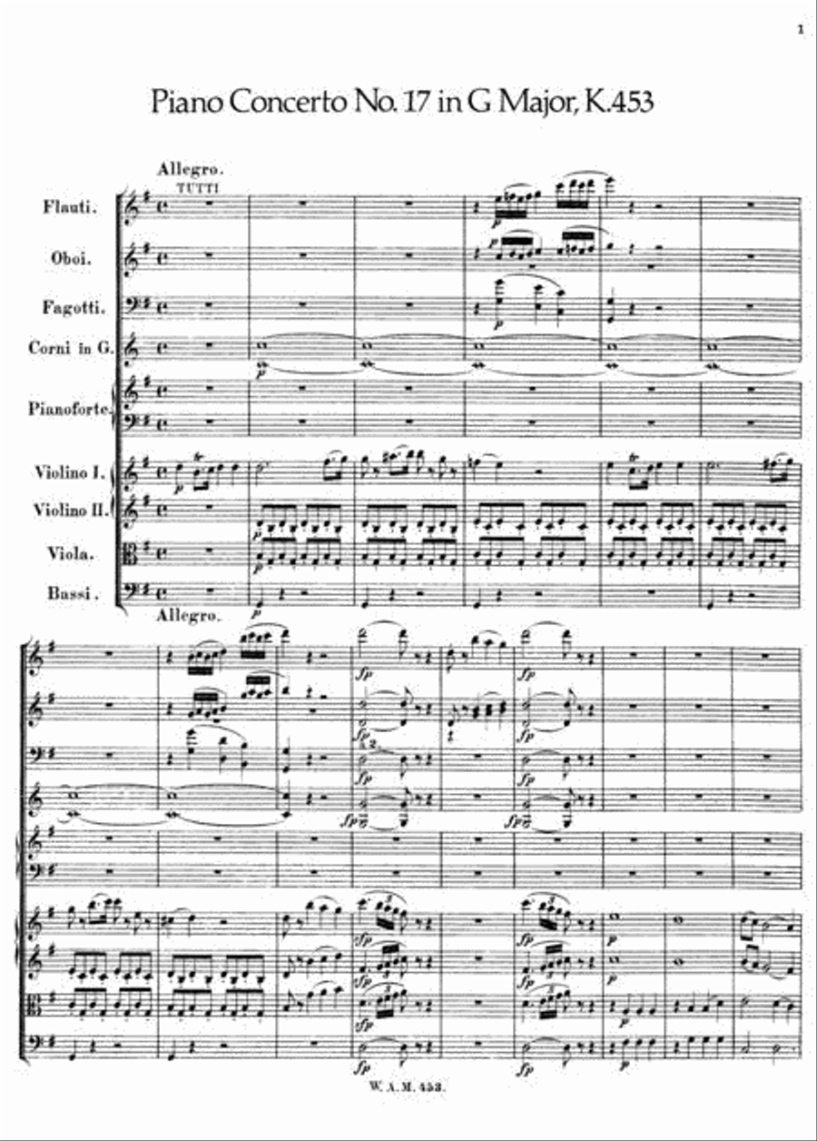 Piano Concertos Nos. 17-22 in Full Score Full Orchestra scores gallery preview page 2