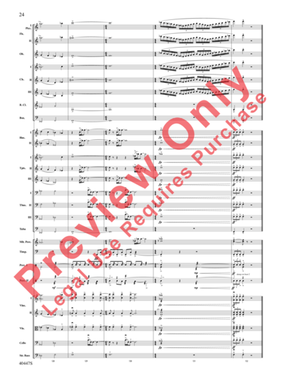 Triumph of the Argonauts Full Orchestra scores gallery preview page 25