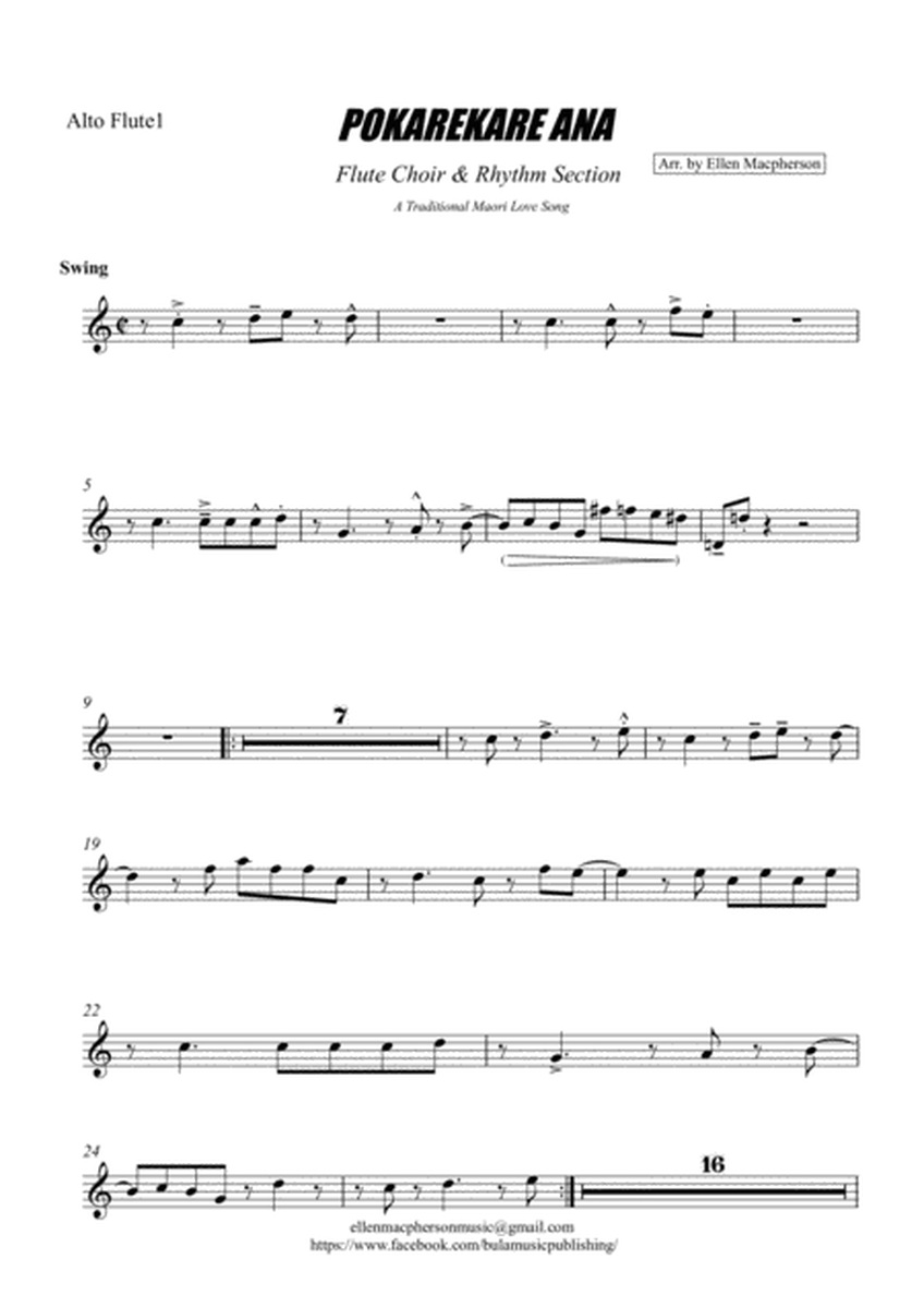 POKAREKARE ANA - Flute Choir & Rhythm Section (Alto Flute 1) image number null