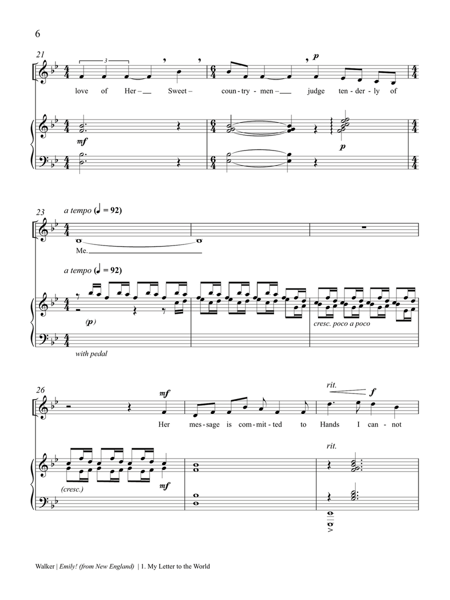 Emily! (from New England) Mezzo-Soprano Voice scores gallery preview page 6