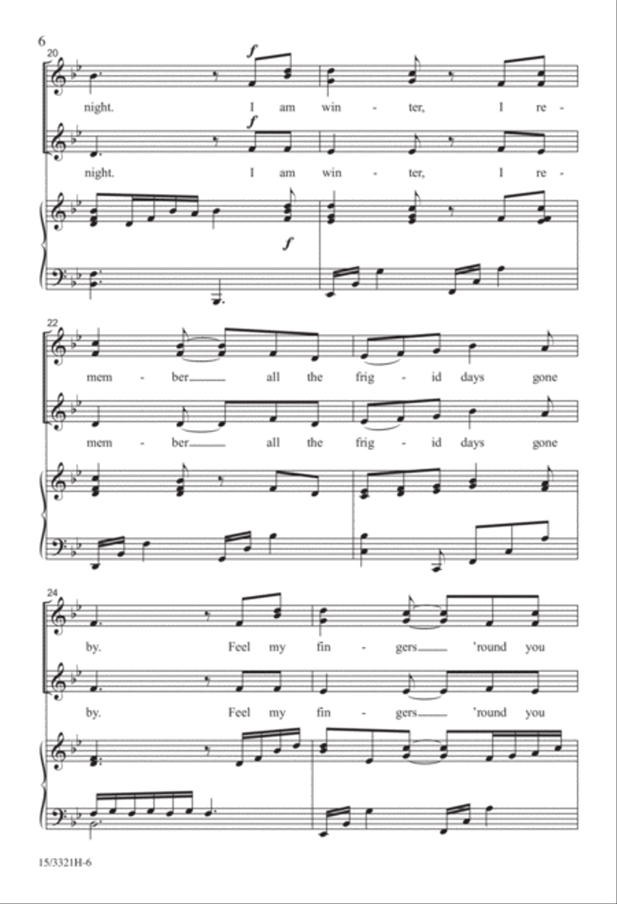 Winter Looking Back SSA scores gallery preview page 5