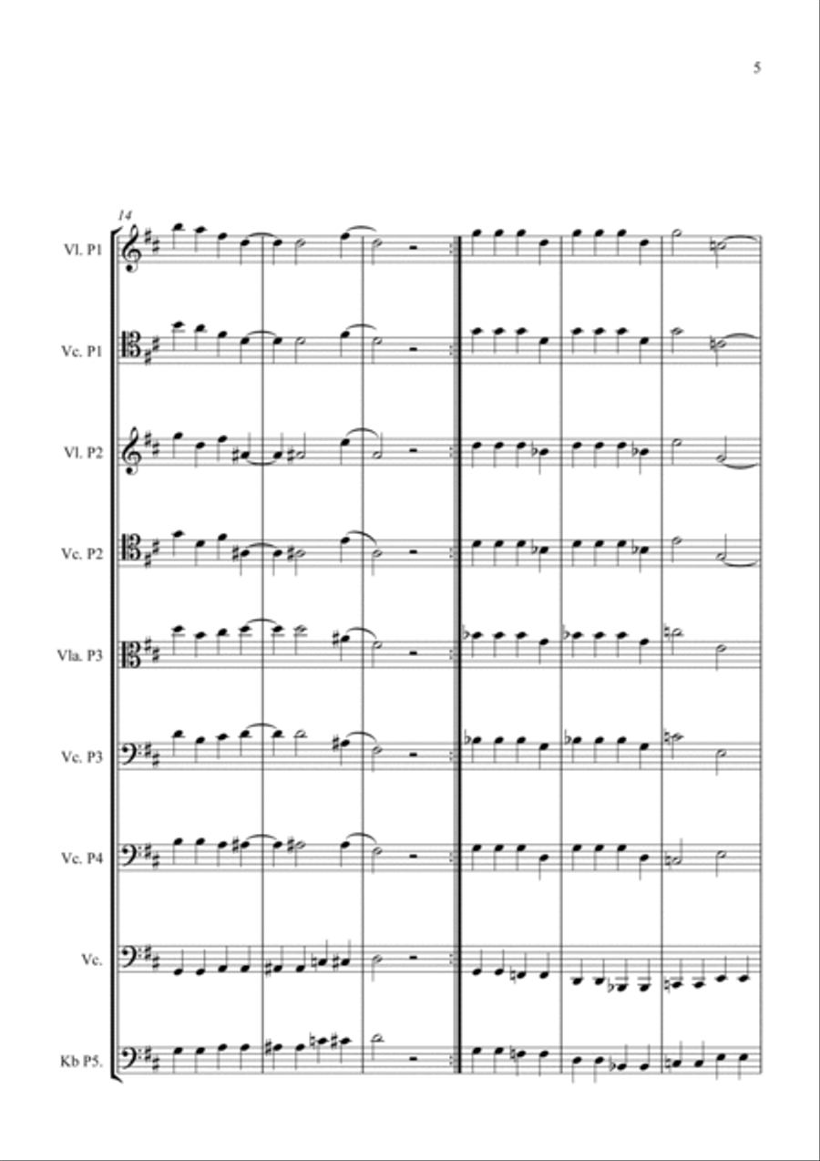 Lady Madonna String Quartet scores gallery preview page 5