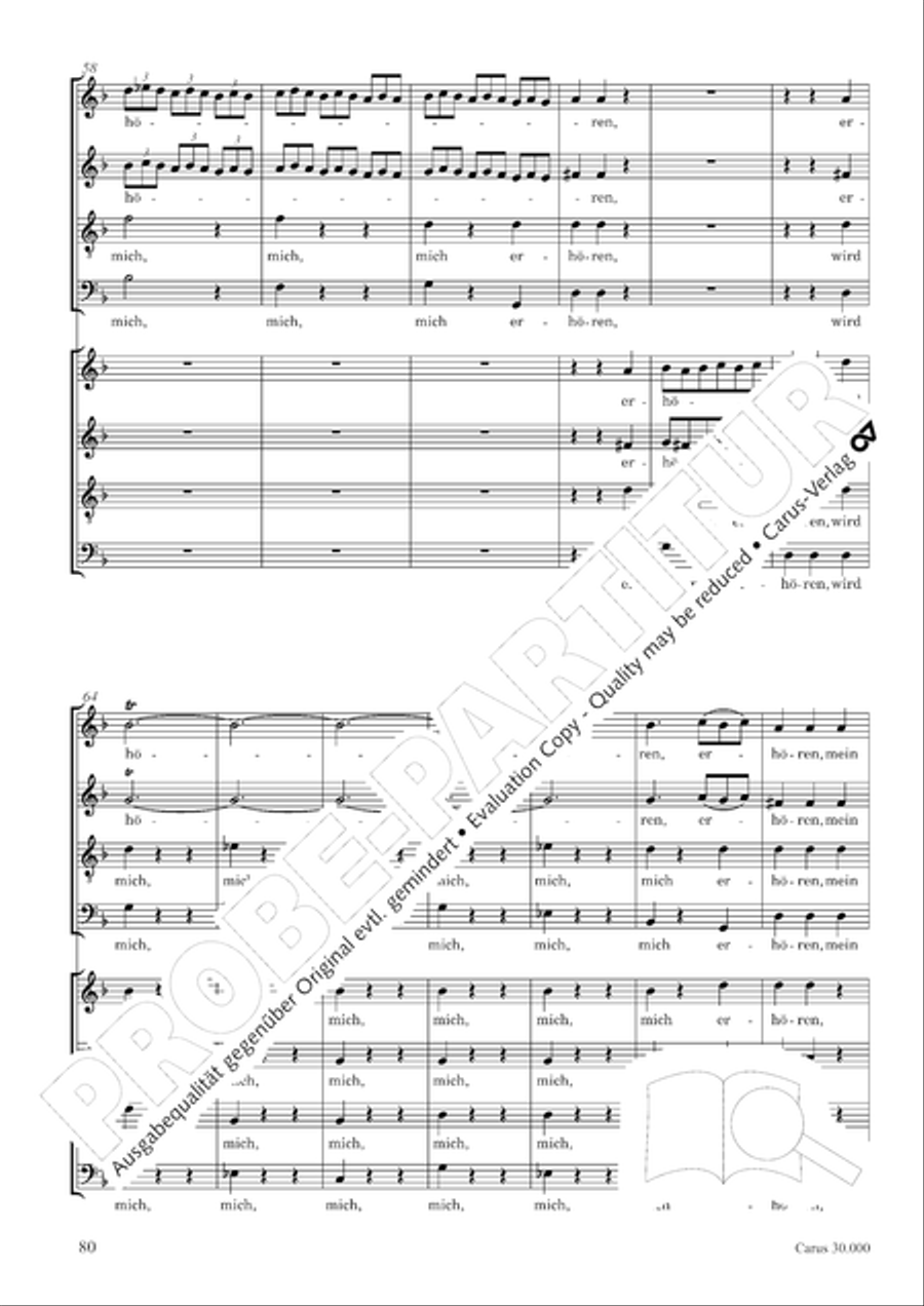 J.L. Bach: The complete motets Choir scores gallery preview page 87