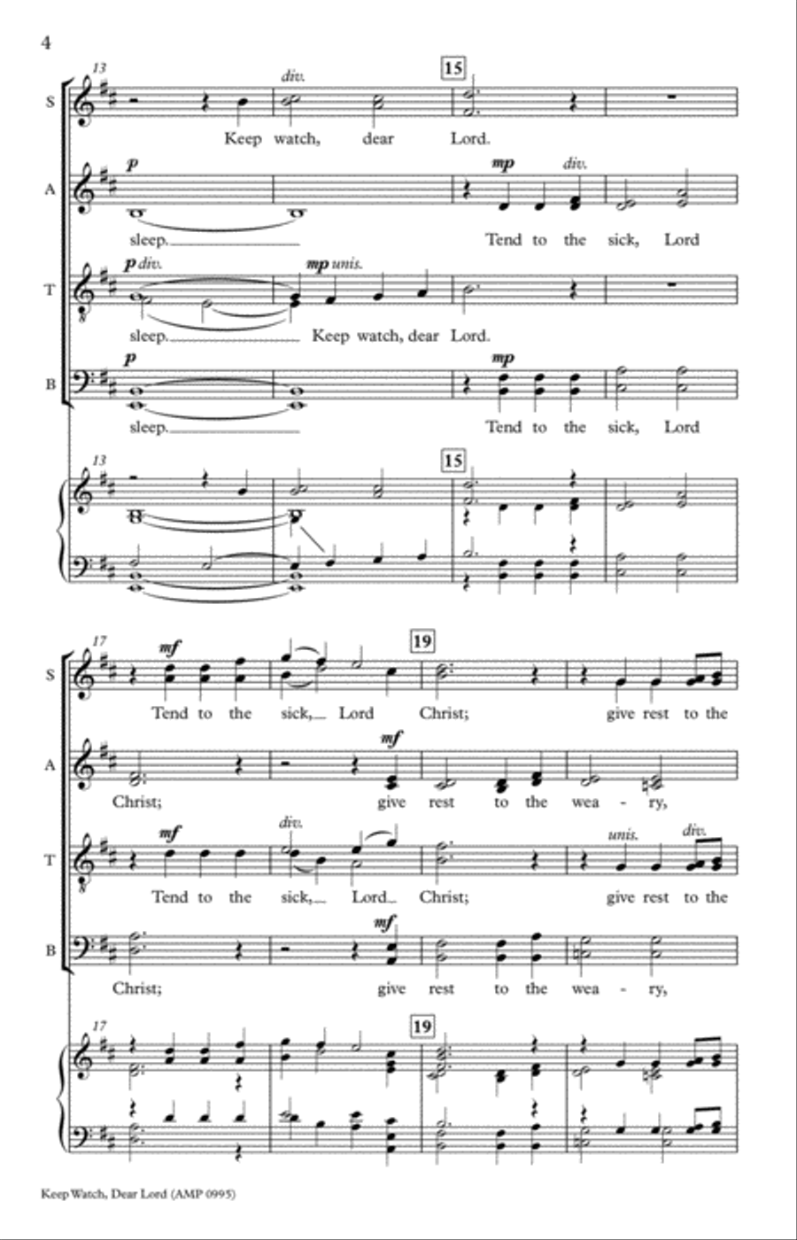 Keep Watch, Dear Lord Keep Watch, Dear Lord 4-Part scores gallery preview page 4