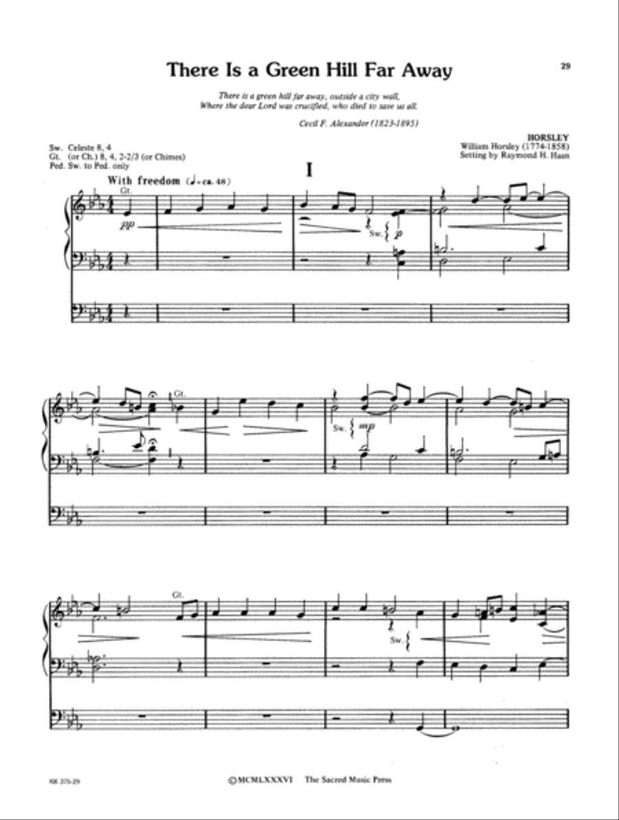 Organ Music for Lent and Easter Organ Solo scores gallery preview page 10