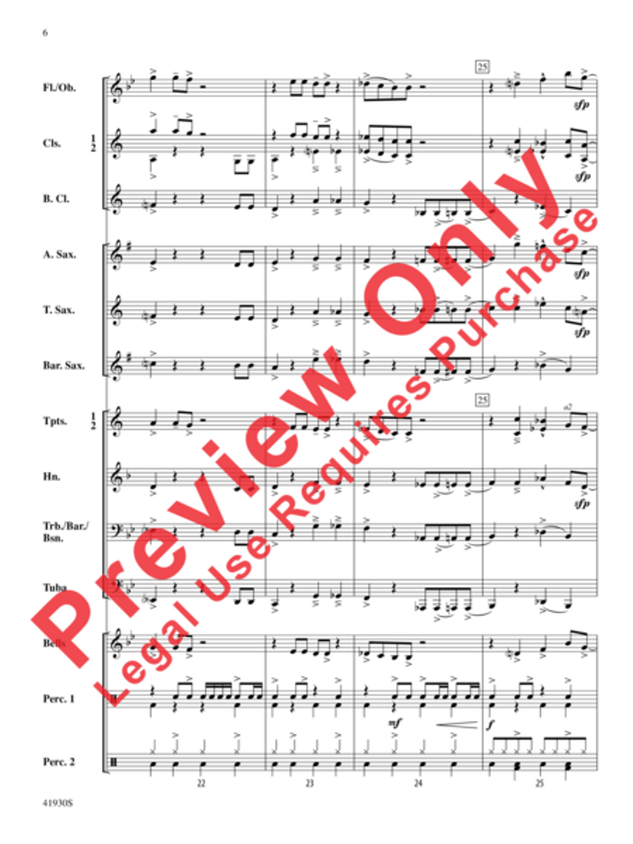 Rock Star Concert Band scores gallery preview page 7