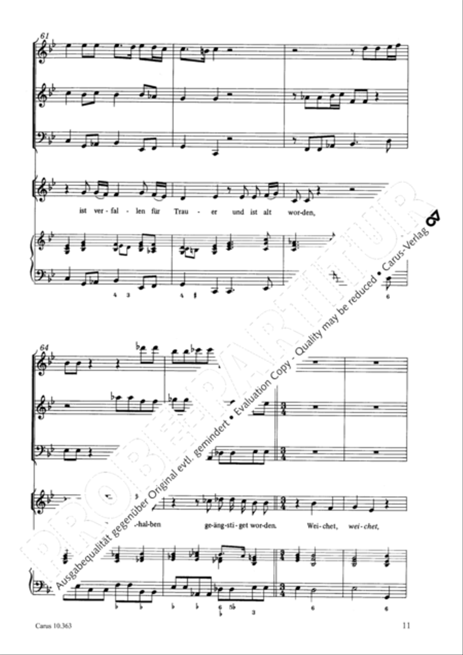 O Lord, punish me not (Ach Herr, strafe mich nicht) Soprano Voice scores gallery preview page 12