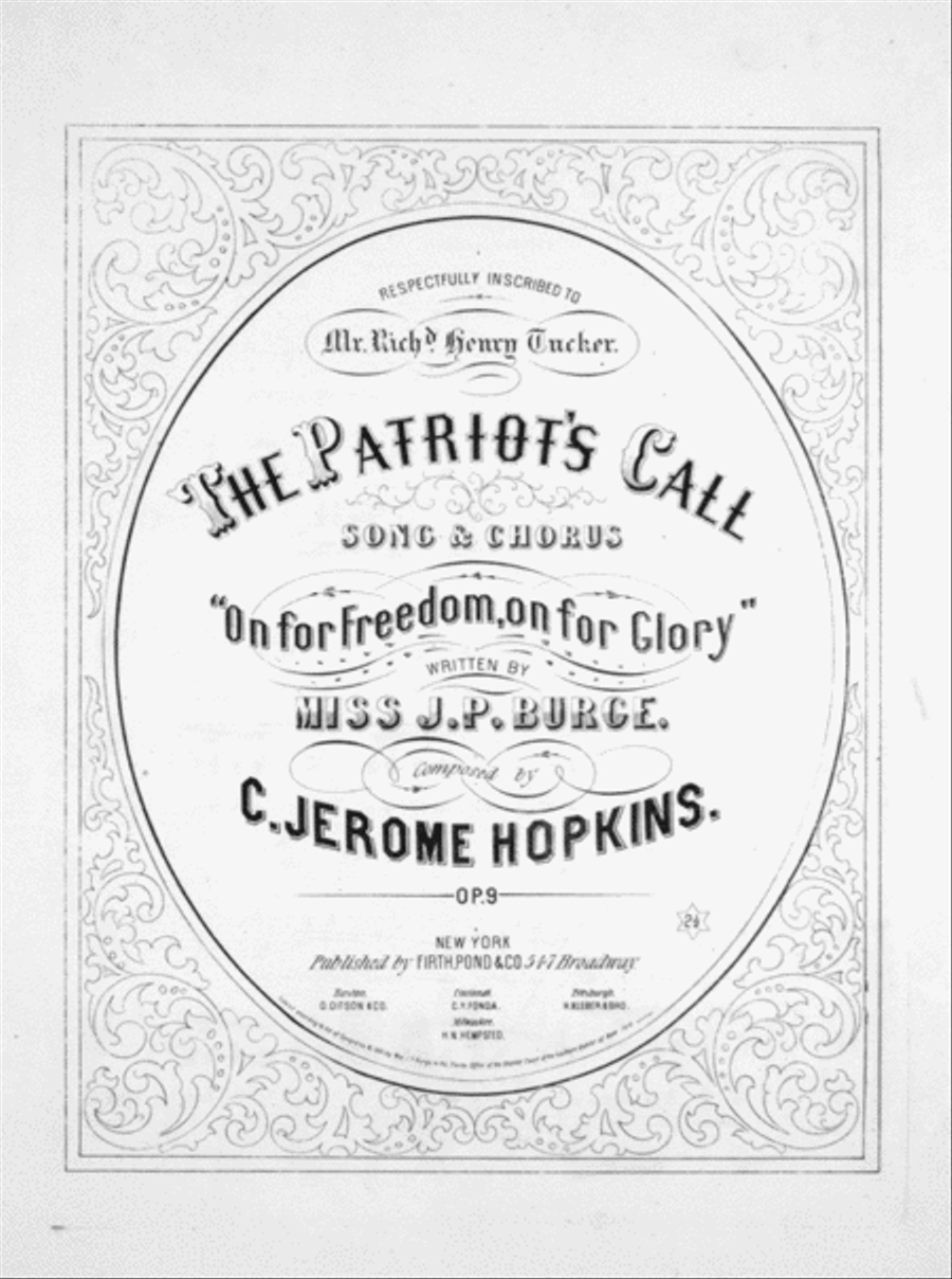The Patriot's Call. Song & Chorus Choir scores gallery preview page 1