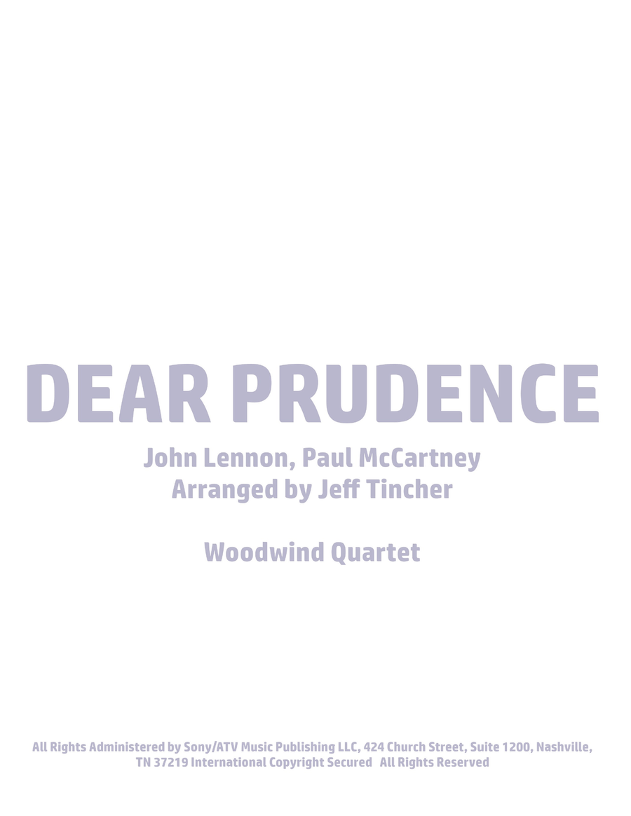 Dear Prudence