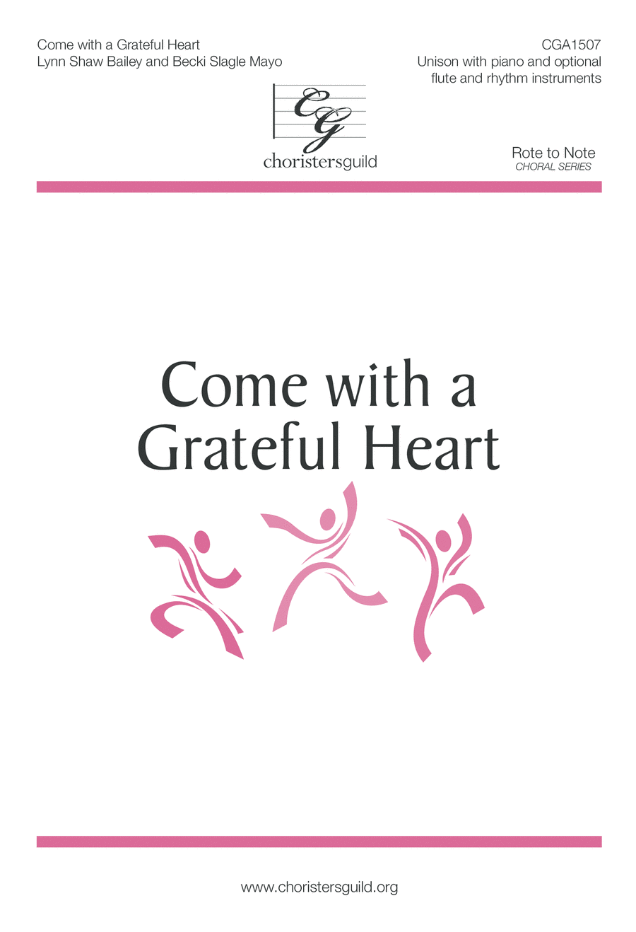 Come with a Grateful Heart Unison Choir scores gallery preview page 1