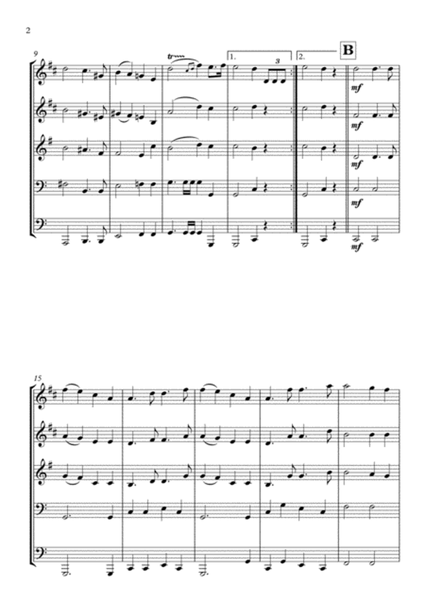 Weedin March, Felix Mendelssohn - for brass quintet image number null