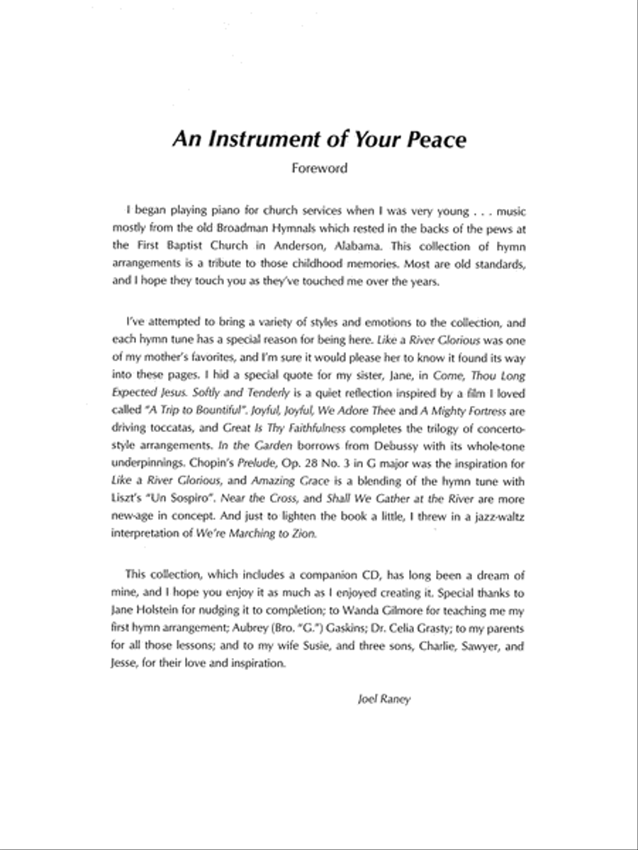 Instrument of Your Peace, An Piano Solo scores gallery preview page 3
