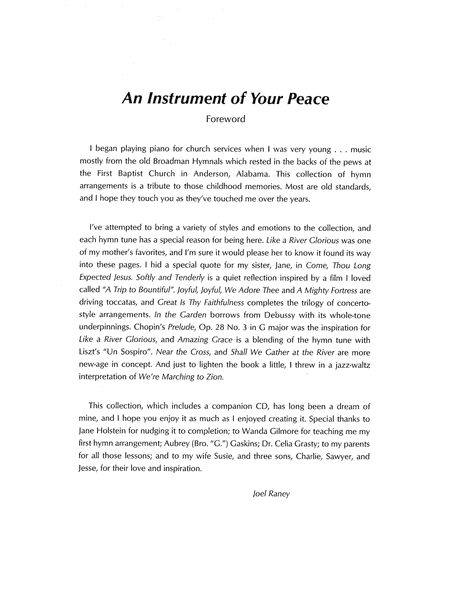 Instrument of Your Peace, An