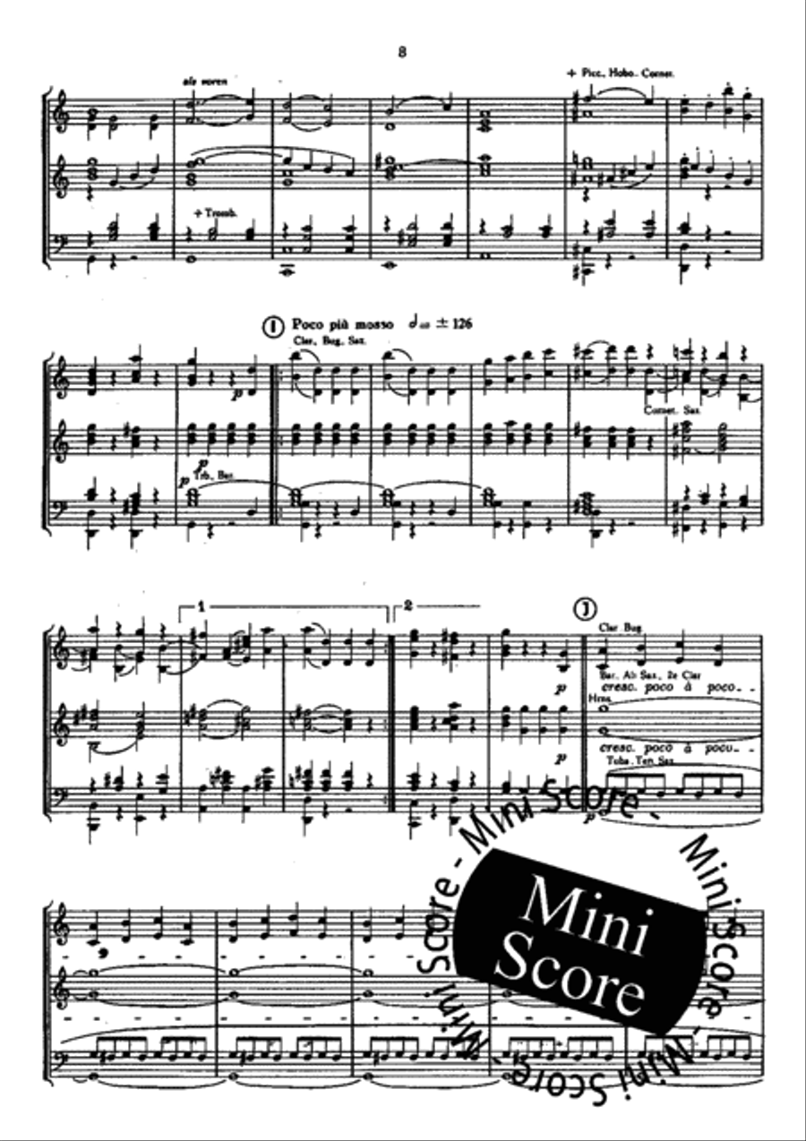 The Pirates of Penzance Concert Band scores gallery preview page 10
