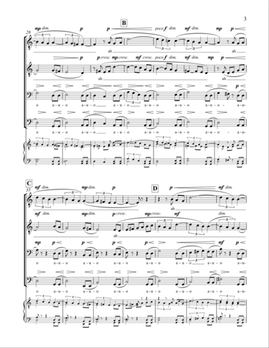 Vocalise TTBB scores gallery preview page 11