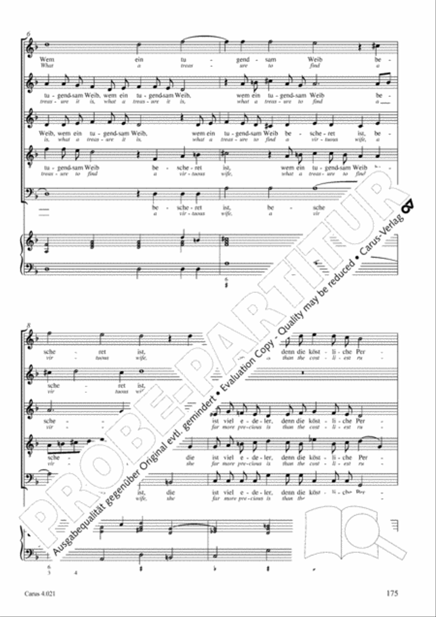 Schein: Israelsbrunnlein. Fontana d'Israel. Complete edition Choir scores gallery preview page 182