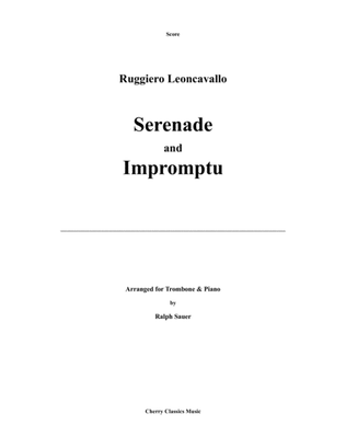 Book cover for Serenade and Impromptu for Trombone and Piano