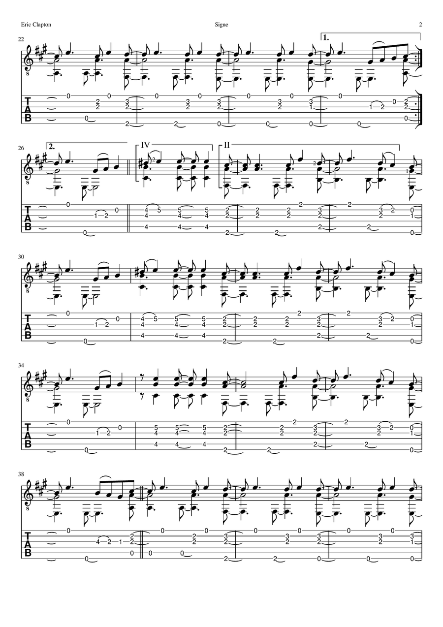 Eric Clapton – Complete Clapton (Sheet Music) Guitar