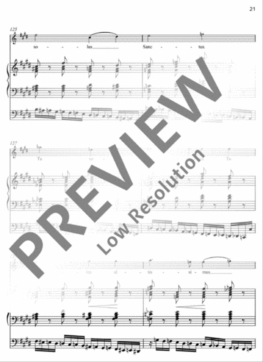 Missa festiva Organ scores gallery preview page 21