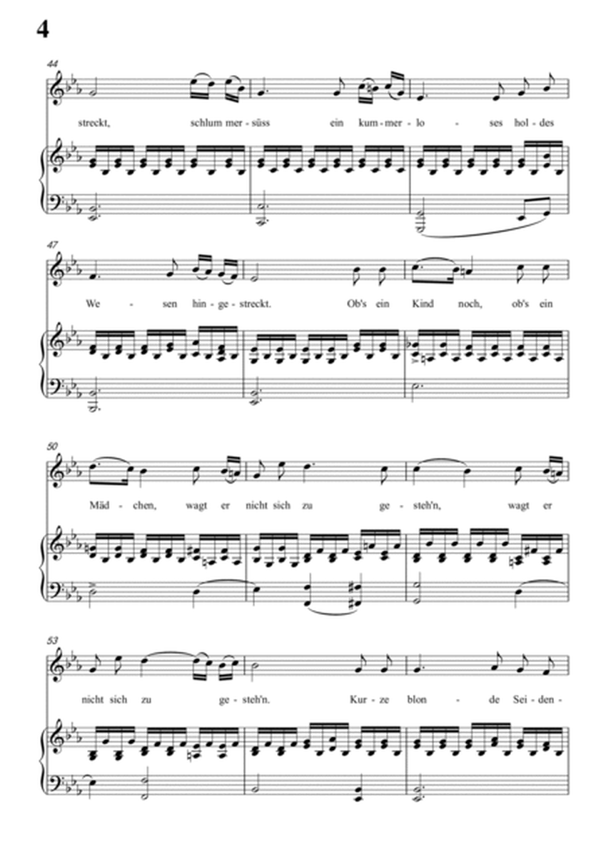 Schubert-Vergissmeinnicht in e minor,for Vocal and Piano