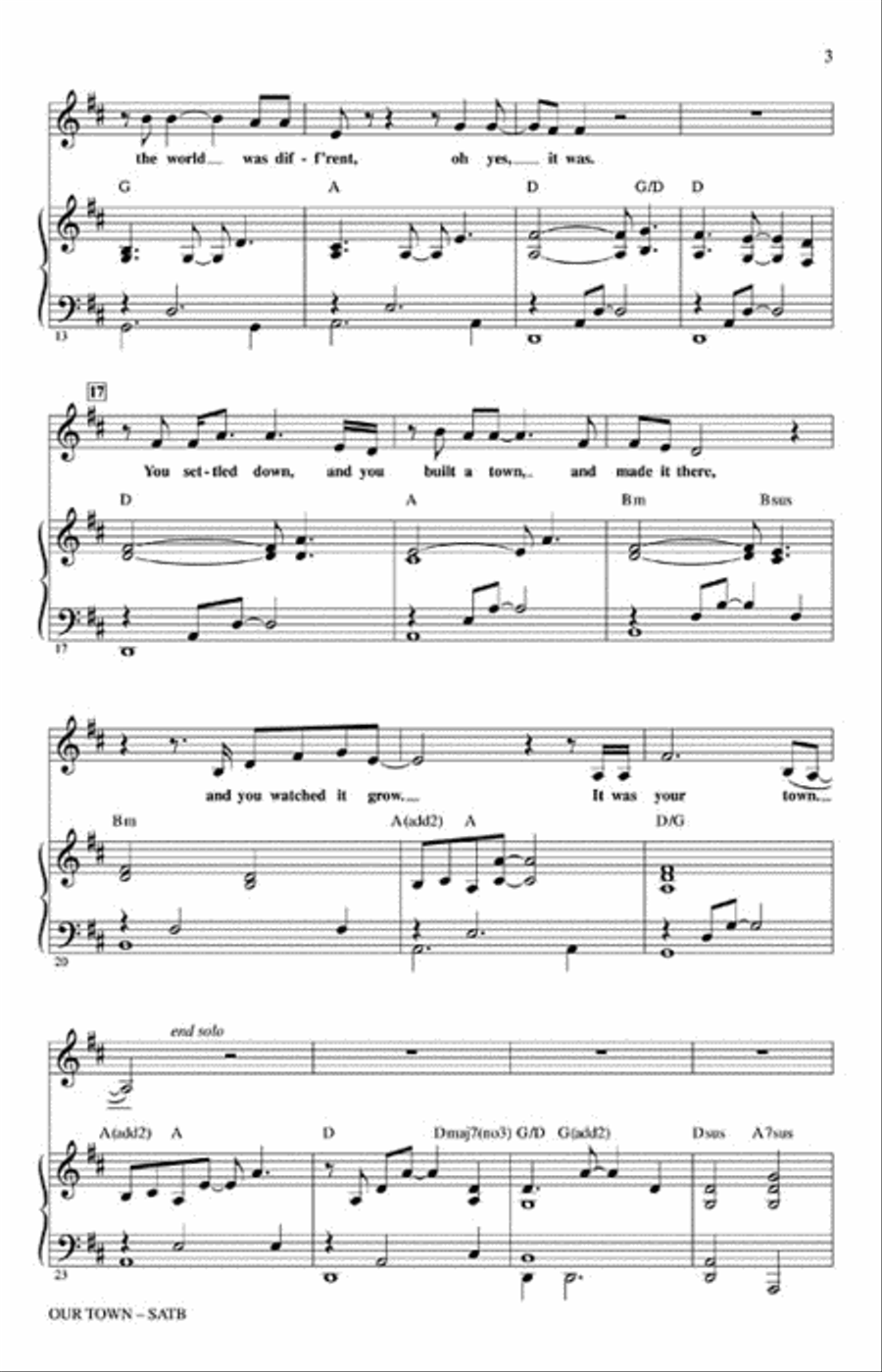 Our Town 4-Part scores gallery preview page 3