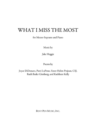 Book cover for What I Miss the Most