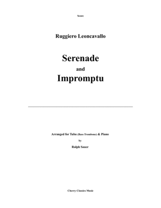 Book cover for Serenade and Impromptu for Tuba or Bass Trombone and Piano