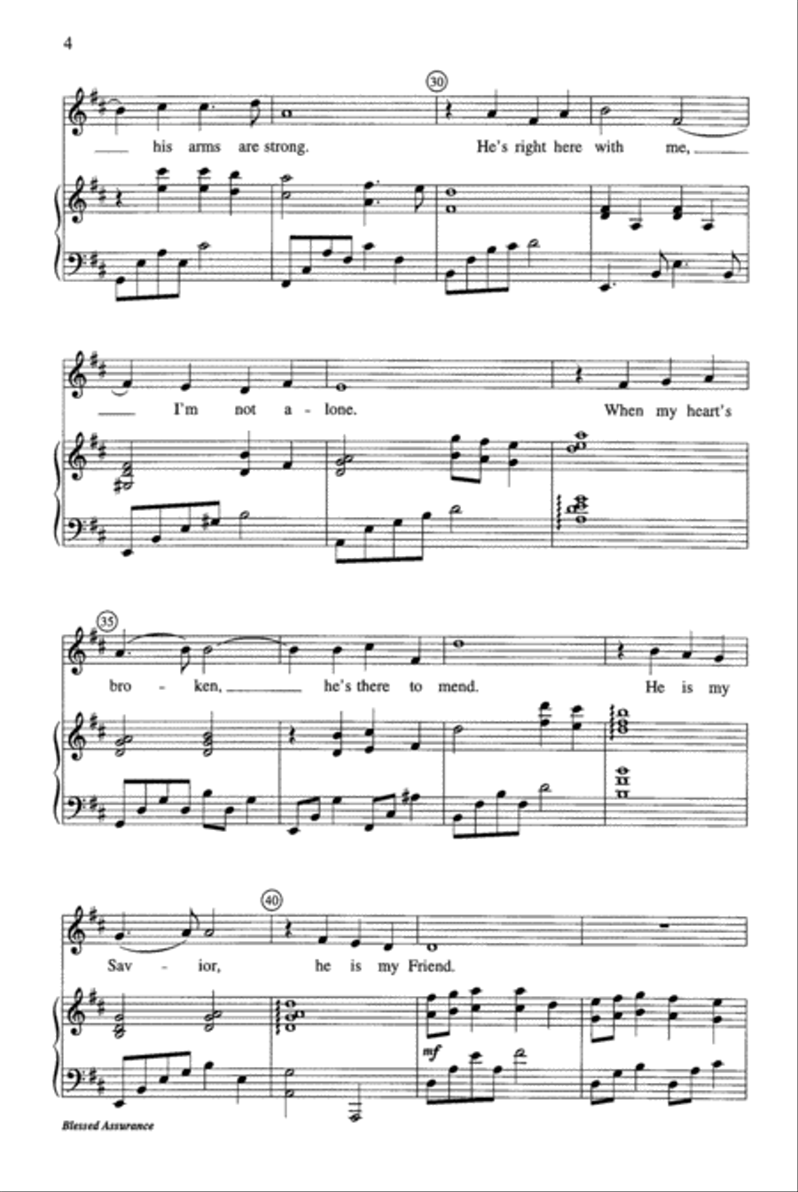 Blessed Assurance 4-Part scores gallery preview page 19