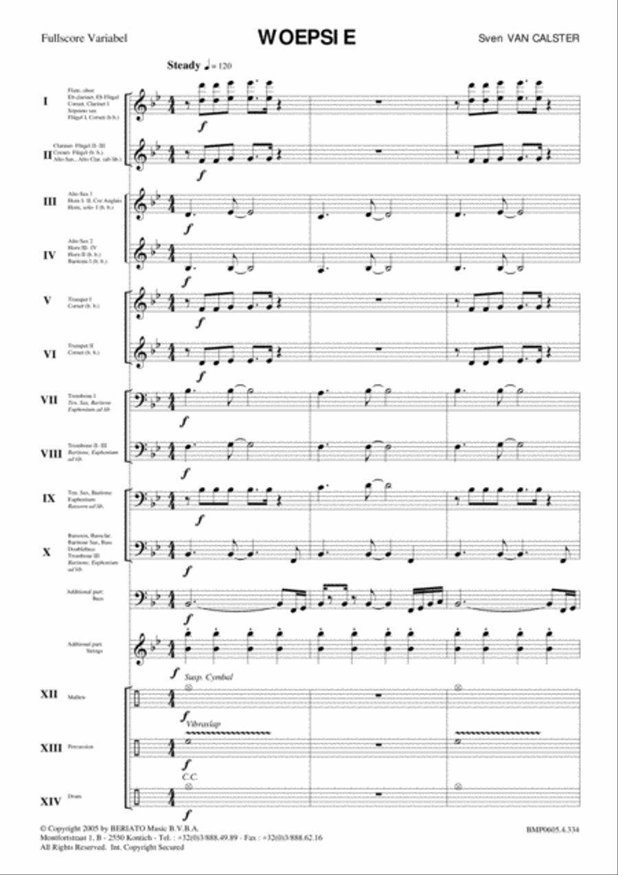 Woepsie Concert Band scores gallery preview page 2