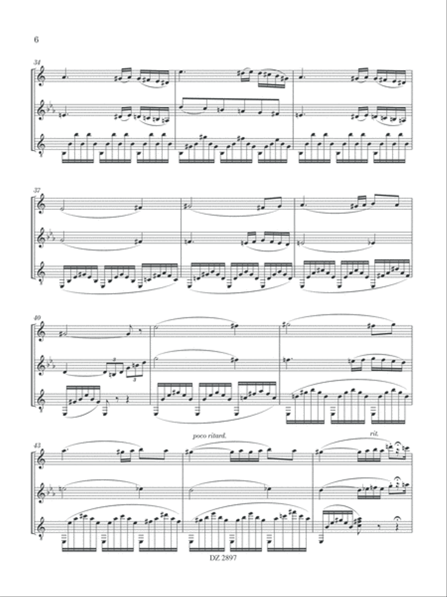Suite, opus 250 Clarinet scores gallery preview page 6