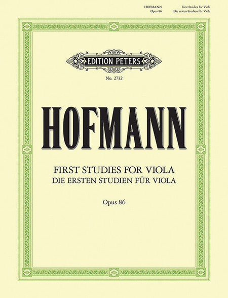 First Studies Op. 86 for Viola