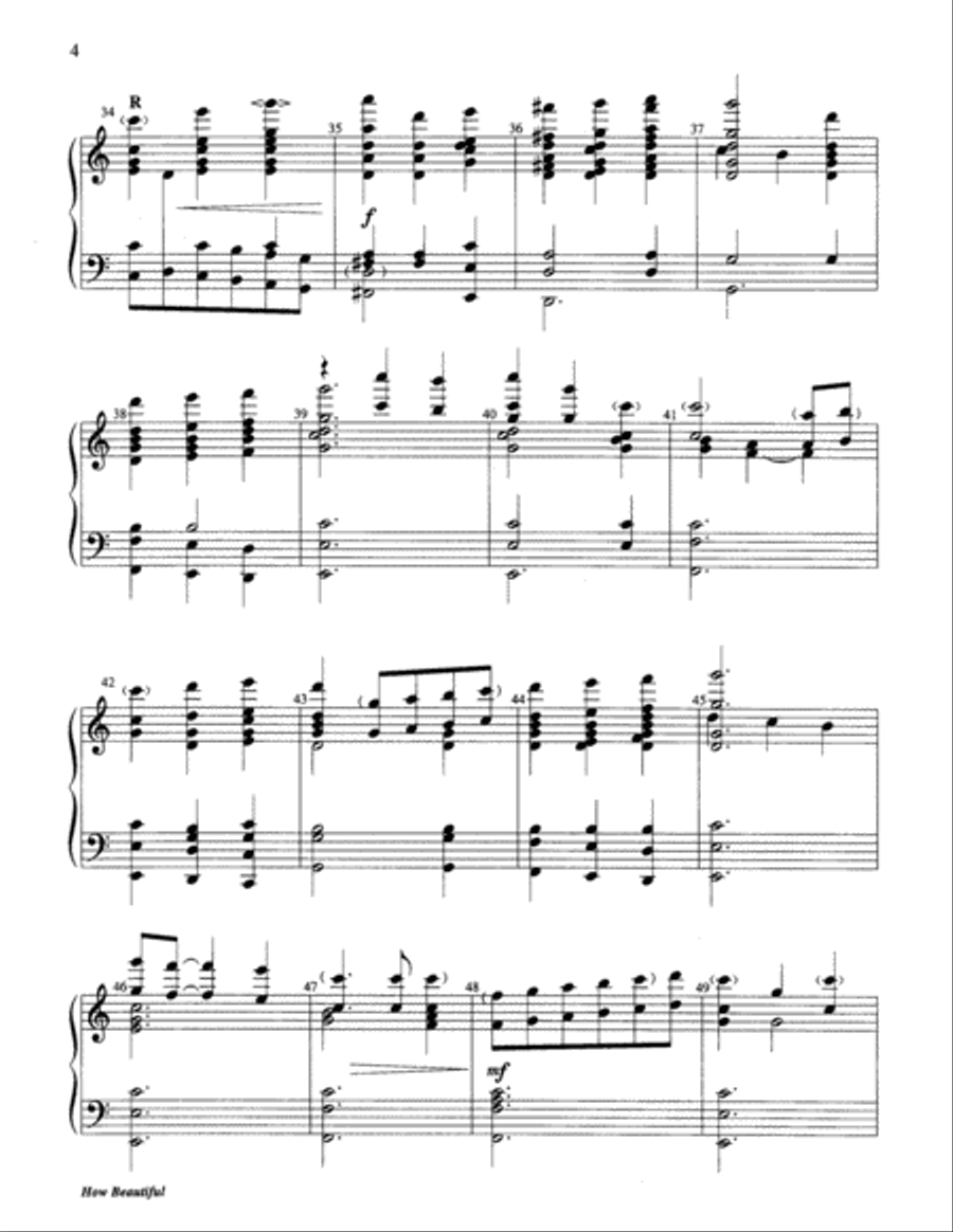 How Beautiful 5-Octaves scores gallery preview page 4
