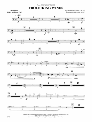 Frolicking Winds (from Symphonic Dance): (wp) E-flat Tuba B.C.