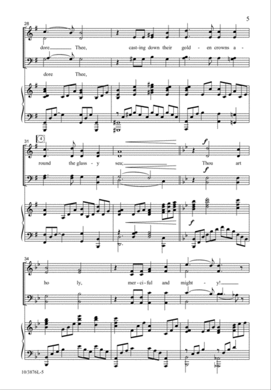 Only Thou Art Holy Only Thou Art Holy Divisi scores gallery preview page 6