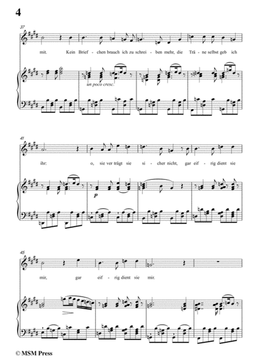 Schubert-Die Taubenpost,in E Major,for Voice&Piano image number null