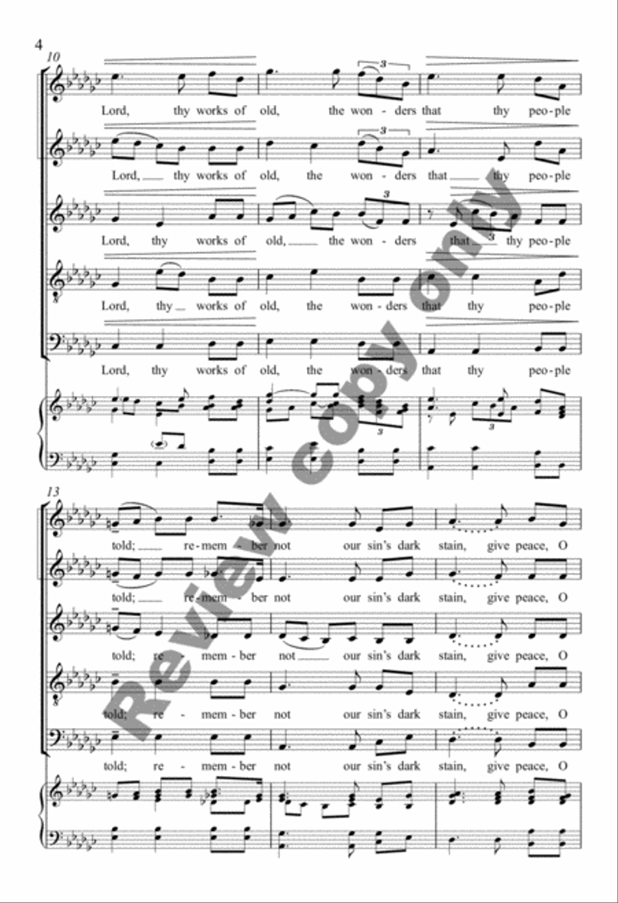 A Hymn for Peace A Hymn for Peace SSATB scores gallery preview page 14