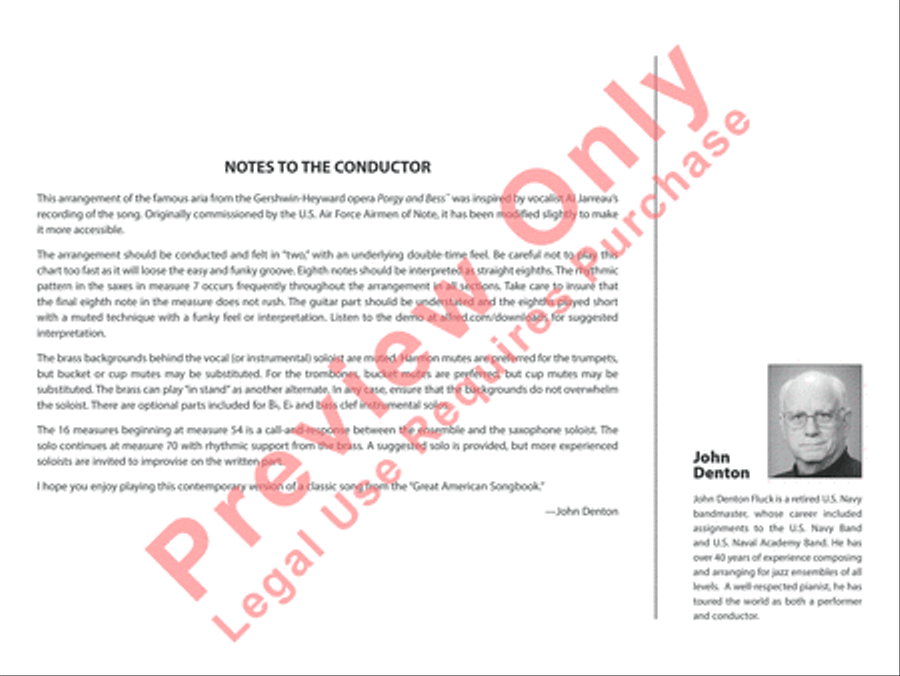 Summertime Summertime Jazz Ensemble scores gallery preview page 3