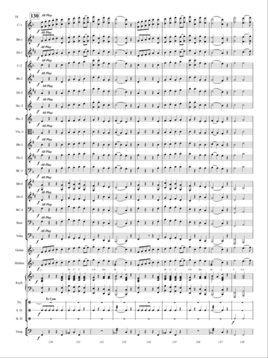 March March Concert Band scores gallery preview page 17