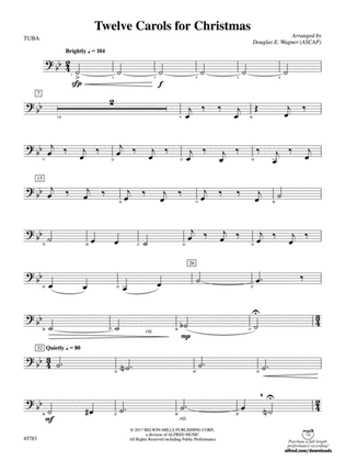 Twelve Carols for Christmas: Tuba