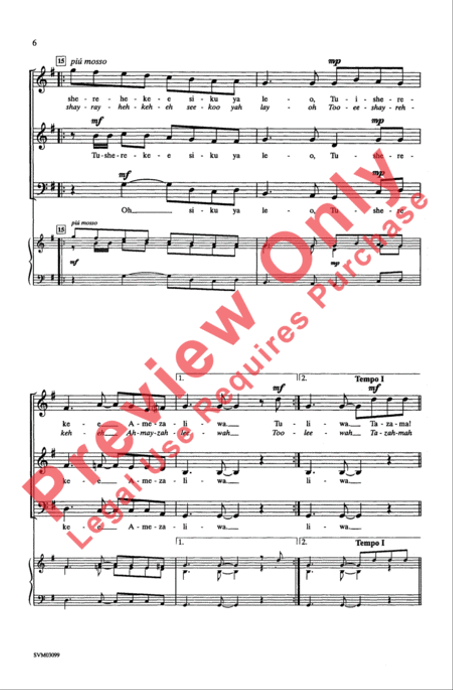Tazama Bikira Tazama Bikira 3-Part scores gallery preview page 6