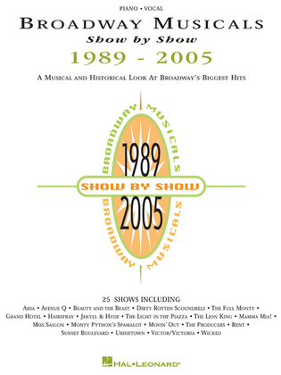 Book cover for Broadway Musicals Show by Show, 1989-2005