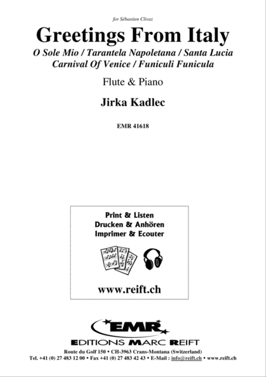 Greetings From Italy Greetings From Italy Flute Solo scores gallery preview page 1