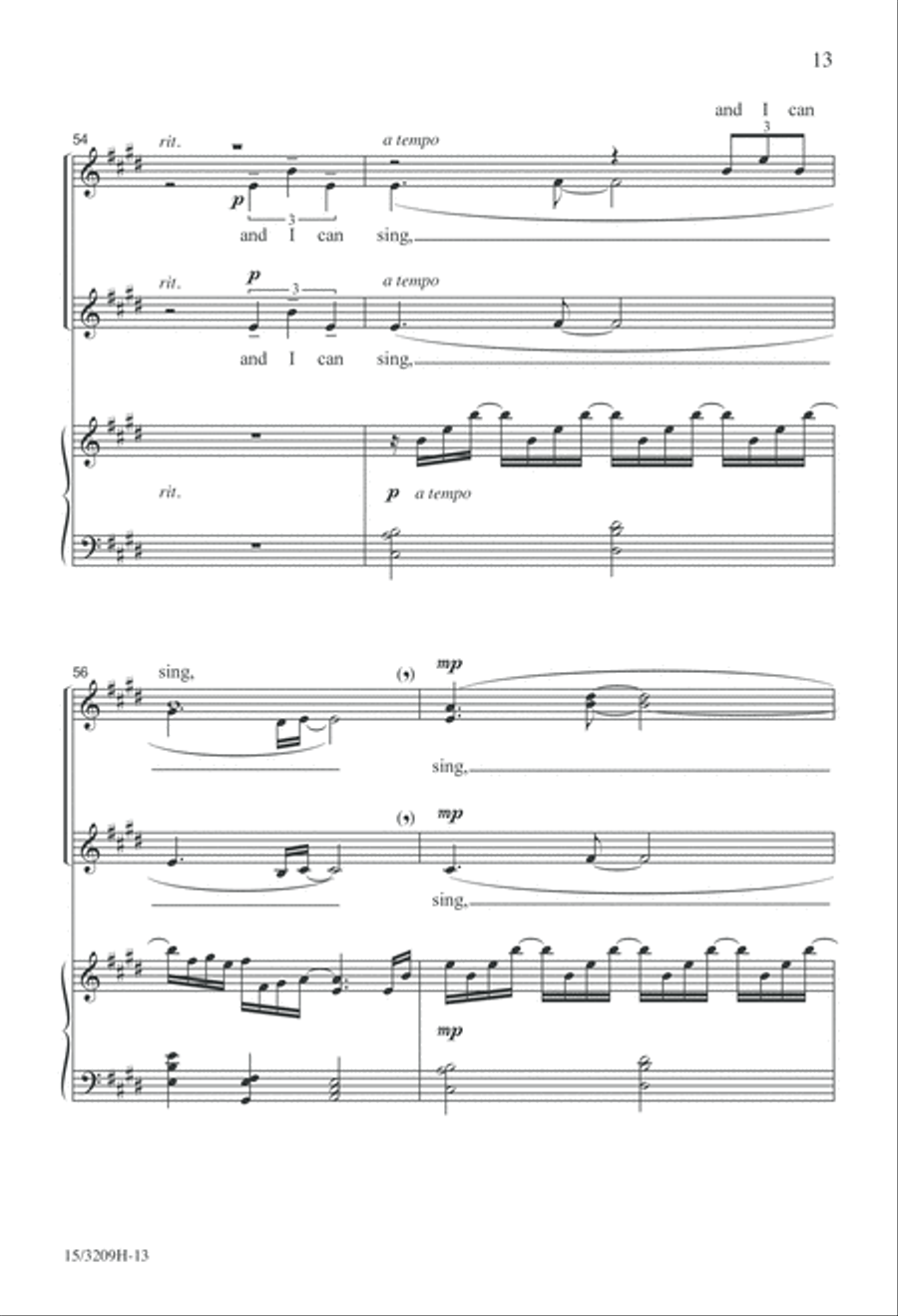 And I Can Sing SSAA scores gallery preview page 13