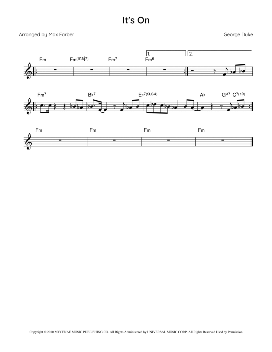 It's On Piano scores gallery preview page 1