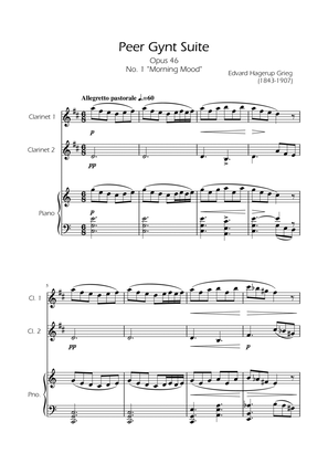 Morning Mood - Clarinet Duet w/ Piano