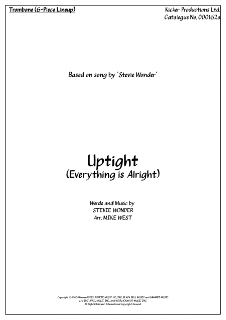 Uptight (everything's Alright) Small Ensemble scores gallery preview page 5