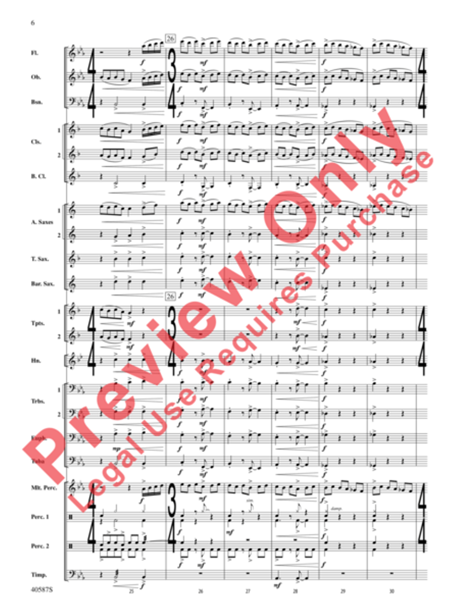 Rondo Picoso Concert Band scores gallery preview page 31
