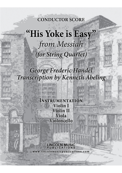 Handel – His Yoke is Easy from Messiah (for String Quartet) image number null